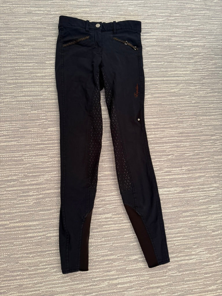 KIDS 14 Navy Equiline Breeches FS
