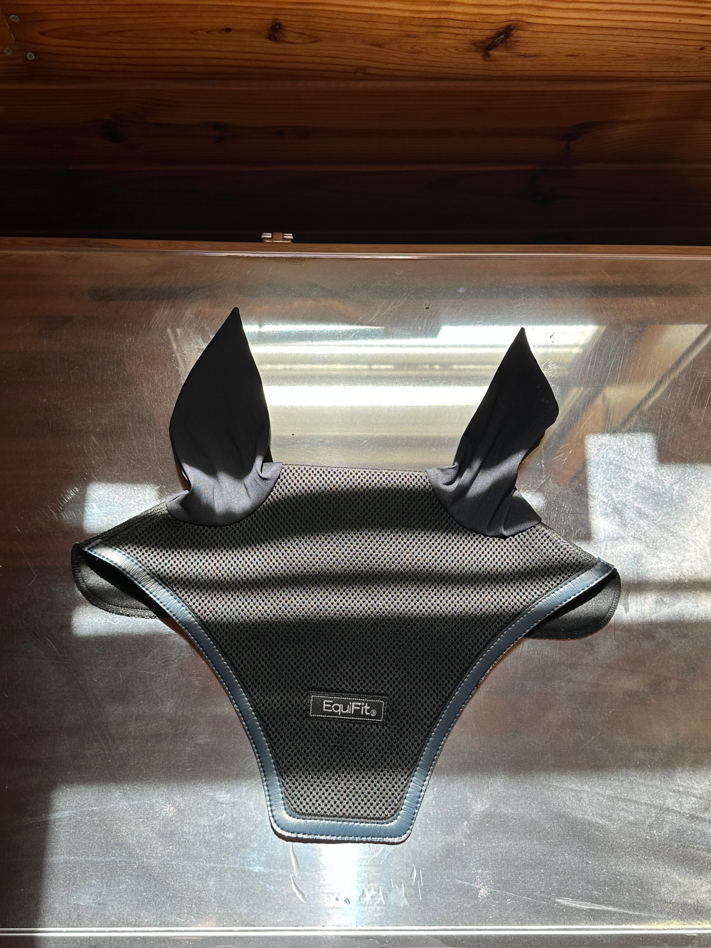 Equifit Black/Navy Trim Horse Bonnet