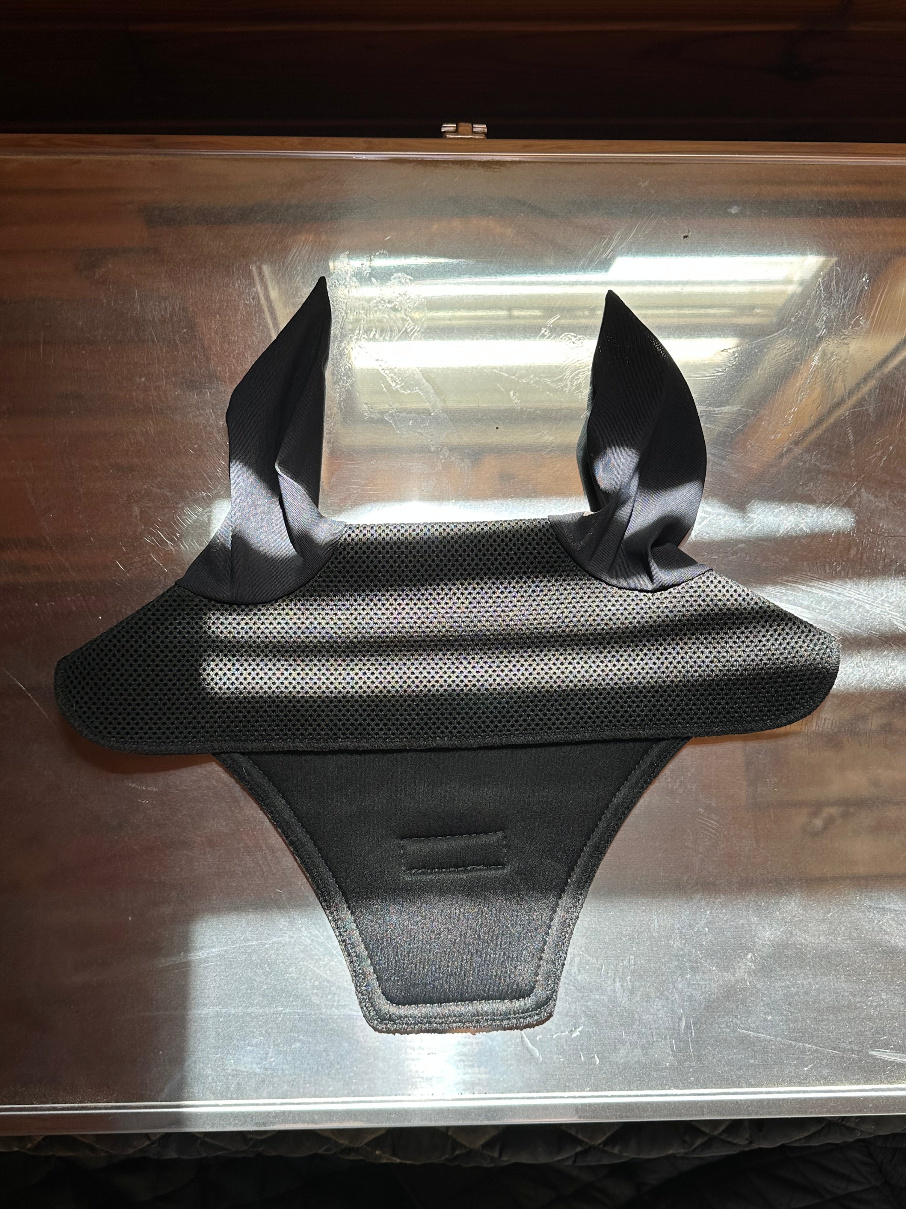 Equifit Black/Navy Trim Horse Bonnet