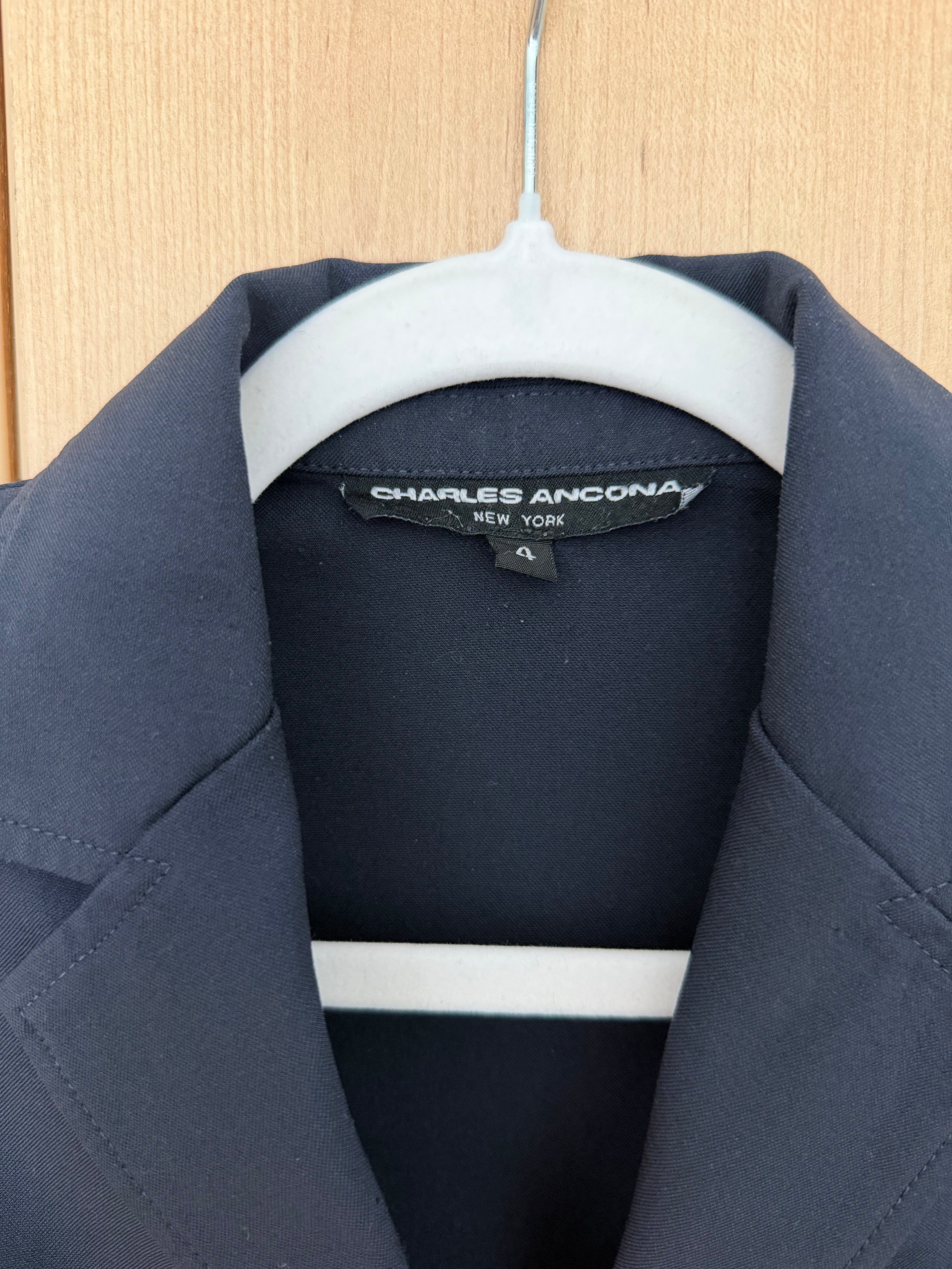 Charles Ancona 4 Navy (plain) Showcoat