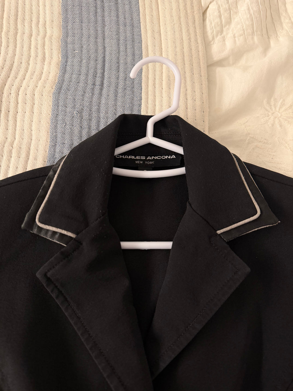 Charles Ancona 0 Black Satin Showcoat