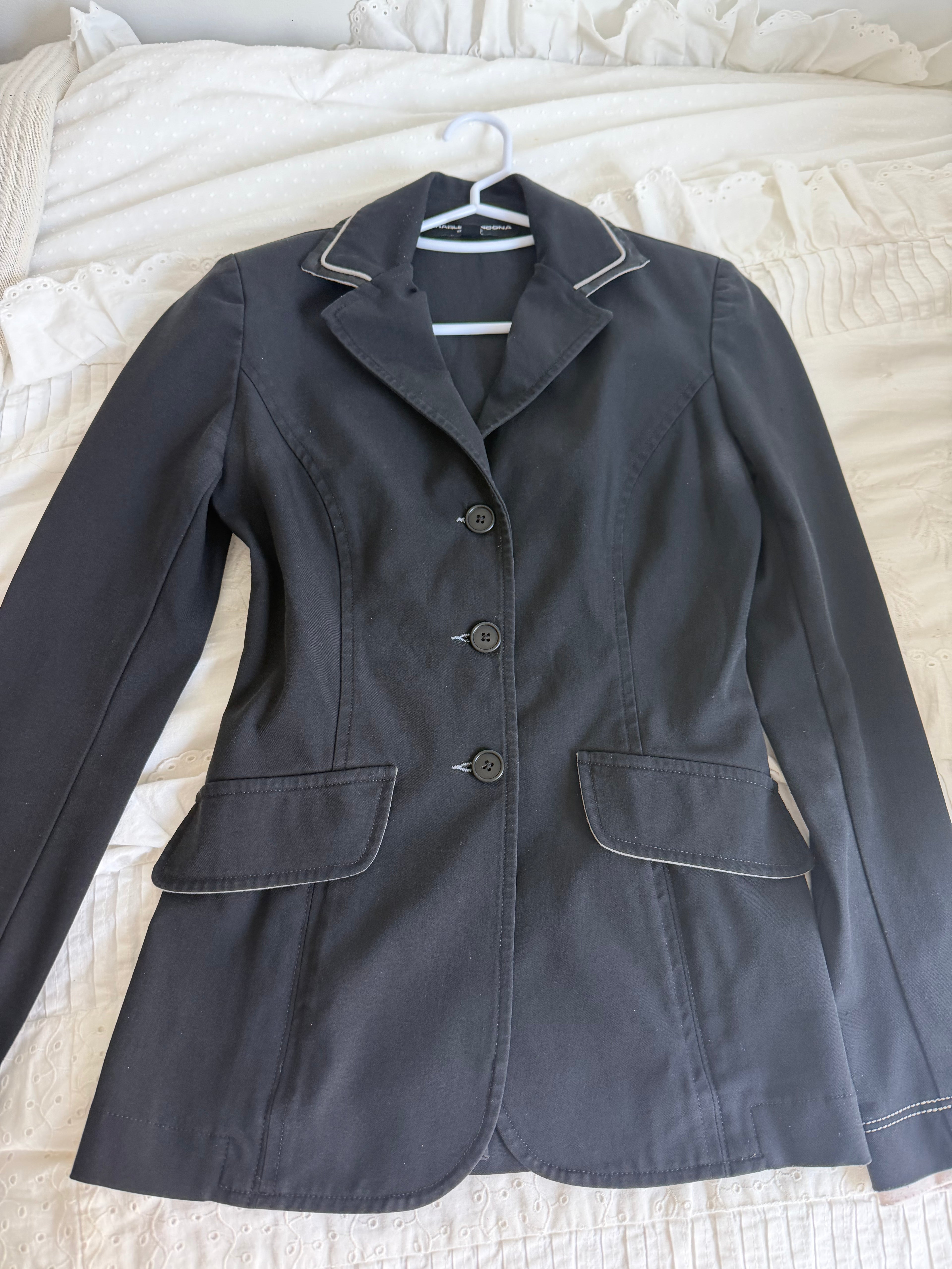 Charles Ancona 0 Black Satin Showcoat